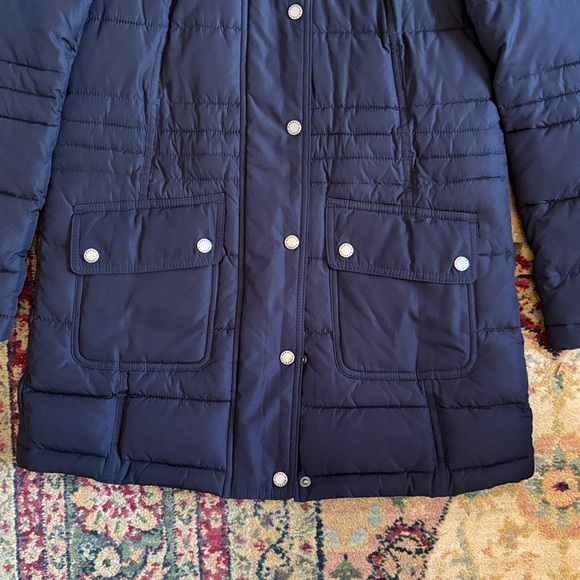 Barbour Landry Long Quilted Down Coat - Picture 2 of 10